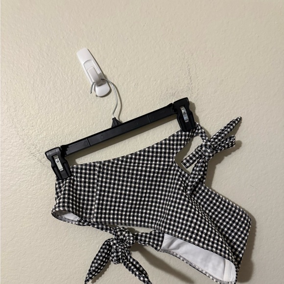 Lovers & Friends Shayk Bikini Top Size L Black Gingham Summer Swim Revolve - Picture 2 of 4